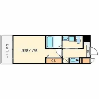 アドバンス大阪ドーム前【8階】の間取り