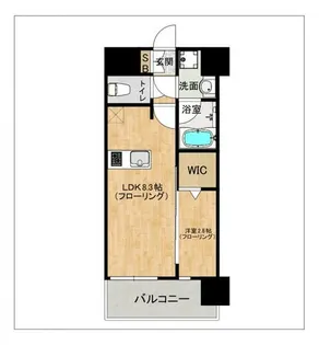 ブランシエスタ千早RJR【1006号室】の間取り