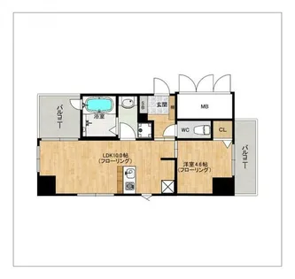 シンセラティ薬院【810号室】の間取り