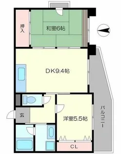 アルティスタ中津【2階】の間取り