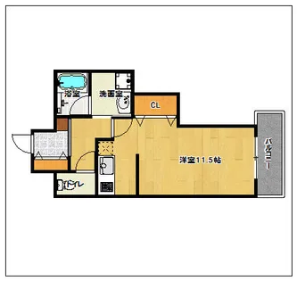アルフォート天神【1205号室】の間取り