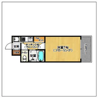 ピュアドームレジデンテ大濠【2階】の間取り