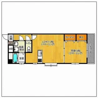 グレイズサイド【502号室】の間取り