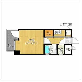 ピュアドーム大濠アクレーム【10階】の間取り