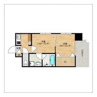 エステートモア薬院ジョイ【5階】の間取り