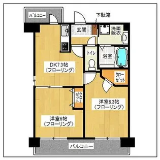 JAMM’S松島【501号室】の間取り