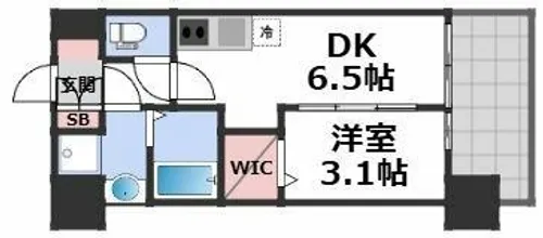 プレサンス東淀川駅前プローシェ【12階】の間取り