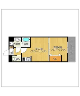 ラ・エスペランサ博多【403号室】の間取り