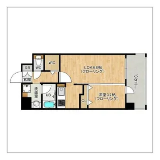 QUINTET MINAMI FUKUOKA【5階】の間取り