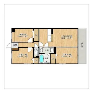 ブレナム桜並木【505号室】の間取り