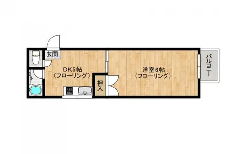 ヌーベル諸岡【202号室】の間取り
