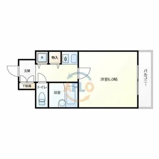 リーガル北梅田【7階】の間取り