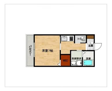アルバ大刀洗A棟【203号室】の間取り