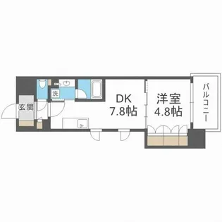 ザ・パークハビオ天満橋【6階】の間取り