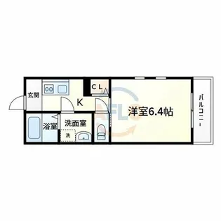 あべのカナタス【3階】の間取り
