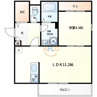 オガールコートナカモズ【2階】の間取り
