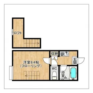 南里エクシード【104号室】の間取り