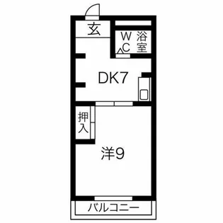 第2不二ガ丘ハイツ【512号室】の間取り