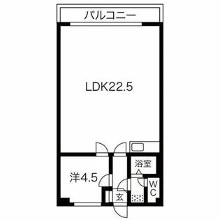 アートエリアSKII【503号室】の間取り