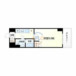 センティール【6階】の間取り