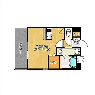 エンクレスト博多Rey【4階】の間取り