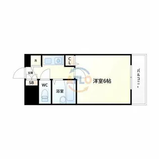 ストリーム江坂【6階】の間取り