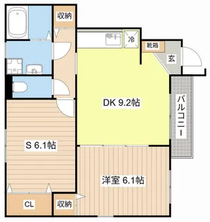 シェソワ ポプリ【101号室】の間取り