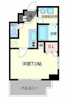 スワンズシティ難波ノーブル【5階】の間取り
