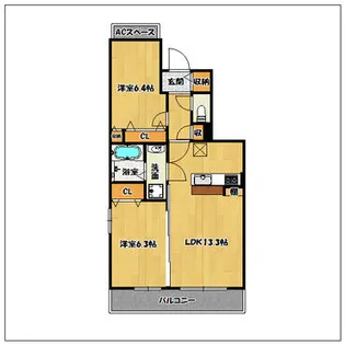 ボンヌ シャンス【A101号室】の間取り