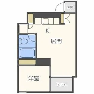 アーバンフラッツ湊町【3階】の間取り
