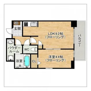 ときわビル【405号室】の間取り