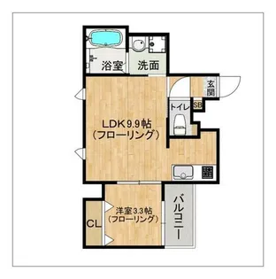 WISTERIA香椎SUZU【1003号室】の間取り