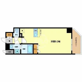 プレサンス北浜ラフェスタ【12階】の間取り