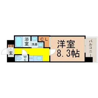 愛知県名古屋市西区則武新町1丁目【マンション】の間取り