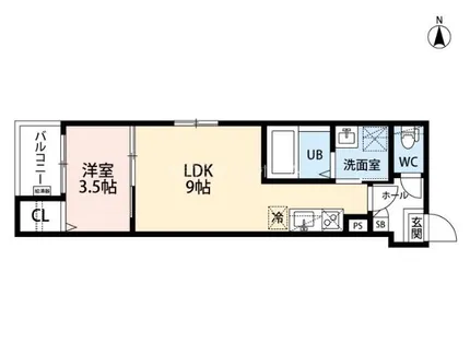 1LDKの間取り画像