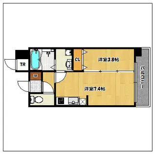 サヴォイテンジンスクワイヤー【13階】の間取り