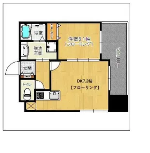 アクタス天神北【5階】の間取り
