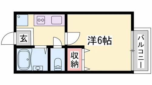 ノーブル青山Ⅱ【202号室】の間取り