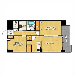 レジデンス博多【706号室】の間取り