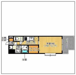 レジディア警固【11階】の間取り