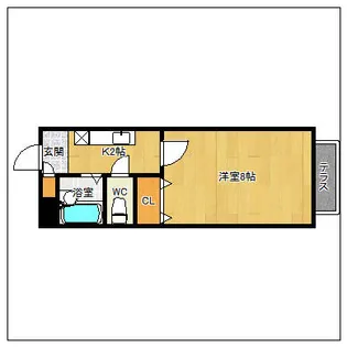 メゾンフルールB【103号室】の間取り