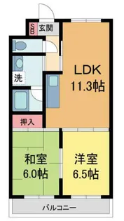 プロスペール門戸【2階】の間取り