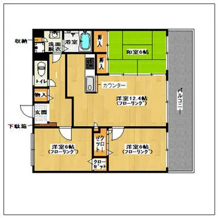 ブリューテ21【203号室】の間取り