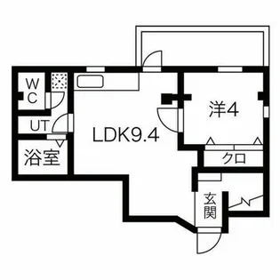 ハイツリヴィエール【1階】の間取り