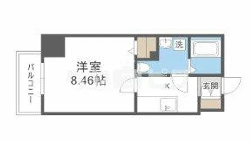 R SQUARE東天満【7階】の間取り