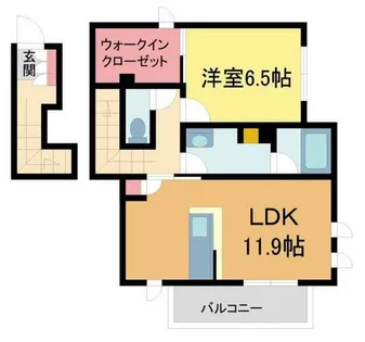 ShaMaisonブルーメ【201号室】の間取り