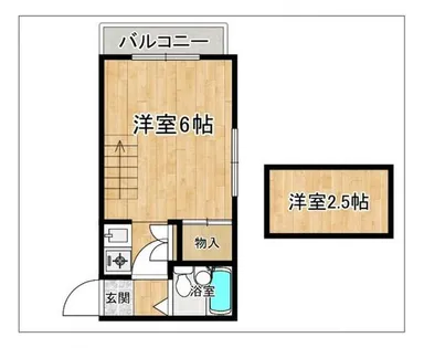 ファミールハピネス原【208号室】の間取り