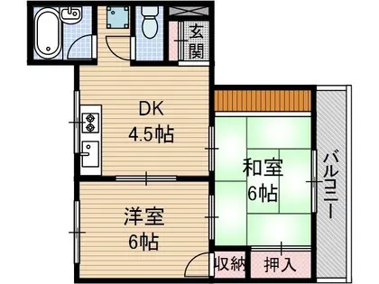 第一東雲マンション【2階】の間取り