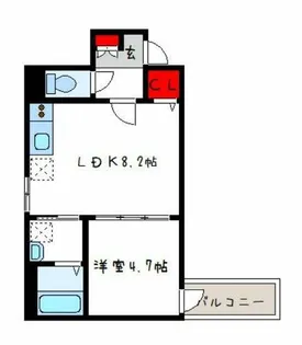 1er Camellia【1階】の間取り