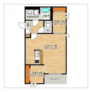 REGALEST 千早テラス【3階】の間取り